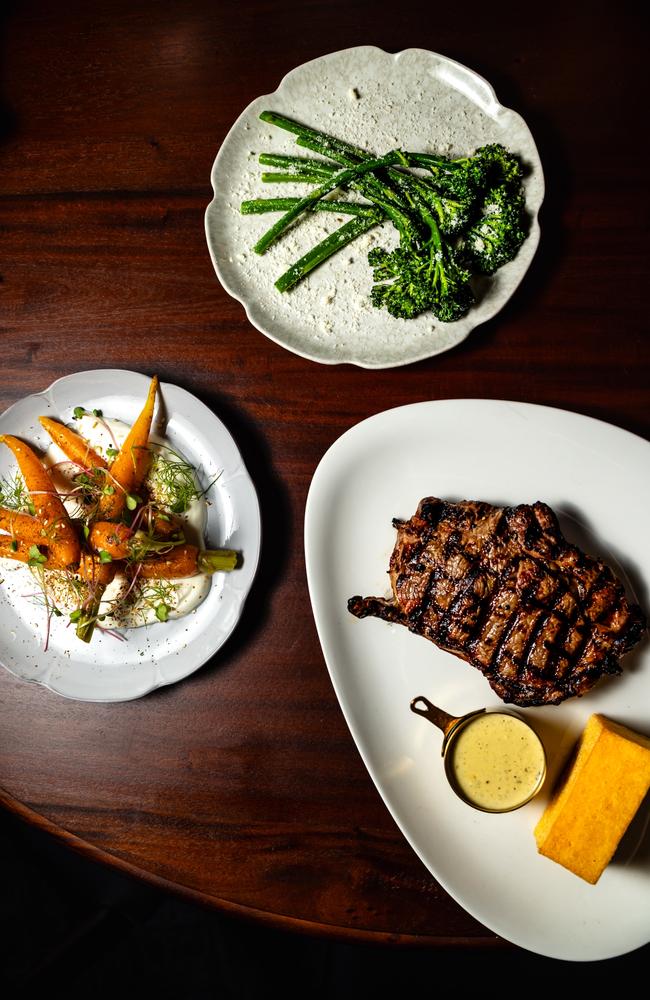 Hampden Bar &amp; Bistro's Scotch fillet with sides. Picture: Sammy Jones Photography