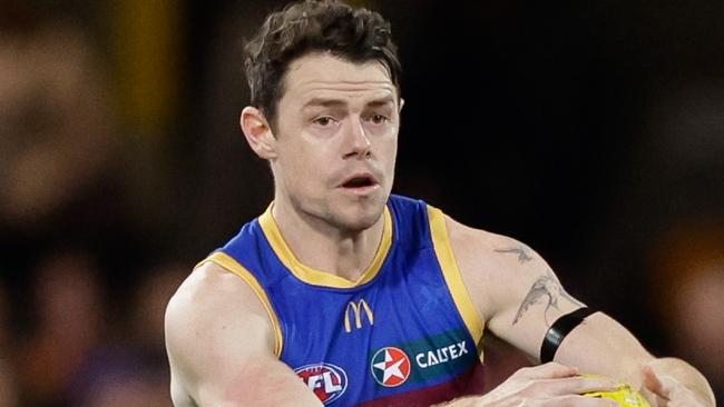 BRISBANE, AUSTRALIA - JUNE 29: Lachie Neale of the Lions in action during the 2023 AFL Round 16 match between the Brisbane Lions and the Richmond Tigers at The Gabba on June 29, 2023 in Brisbane, Australia. (Photo by Russell Freeman/AFL Photos via Getty Images)