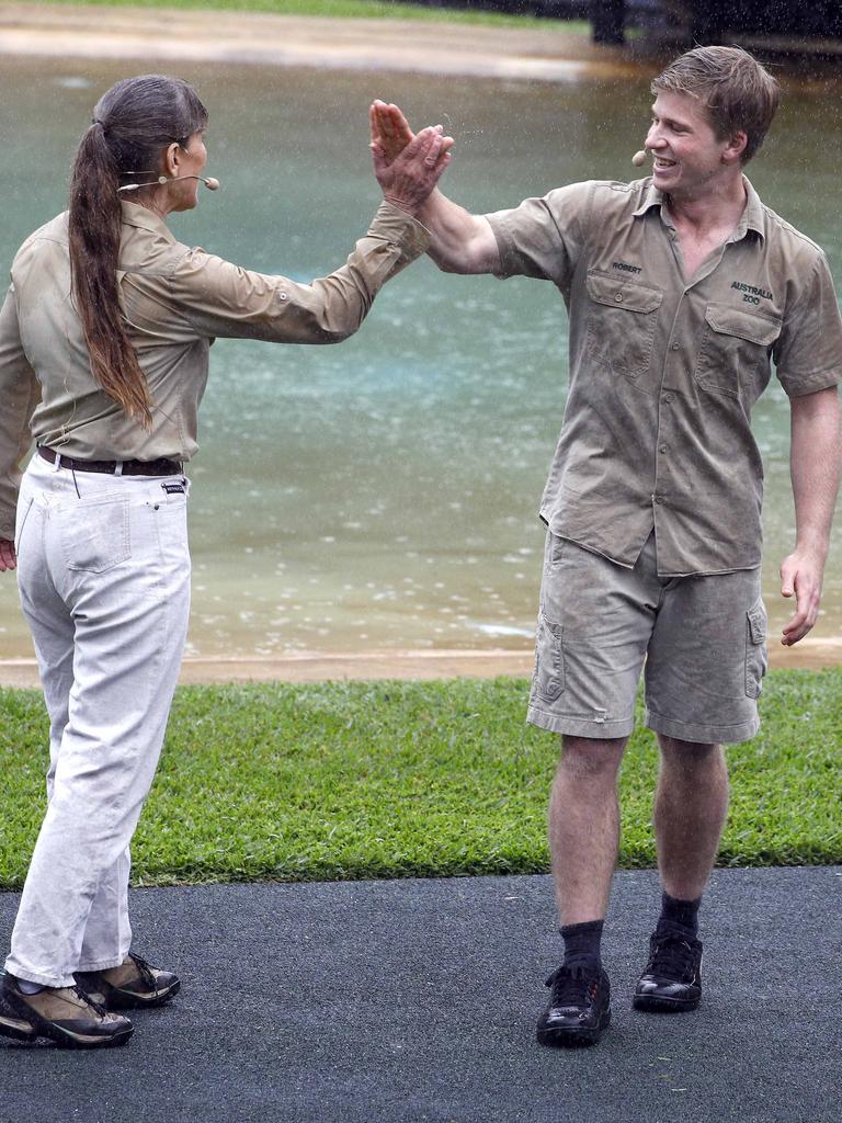 Robert Irwin with mum Terri. Picture: NCA NewsWire/Tertius Pickard