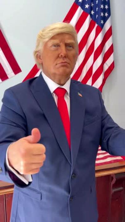 New Donald Trump wax figure unveiled at Gold Coast museum