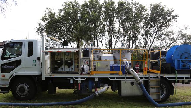 Special vehicle used in Central Coast Council's mains cleaning program.
