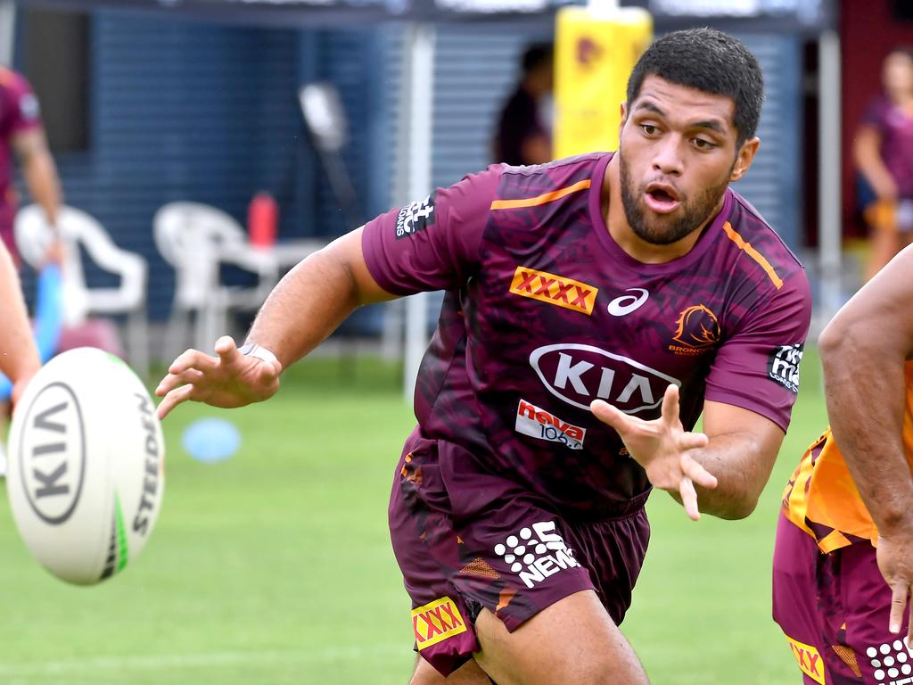 Former Broncos and Cowboys utility John Asiata is an experienced signing for the rebuilding Bulldogs. Picture: John Gass