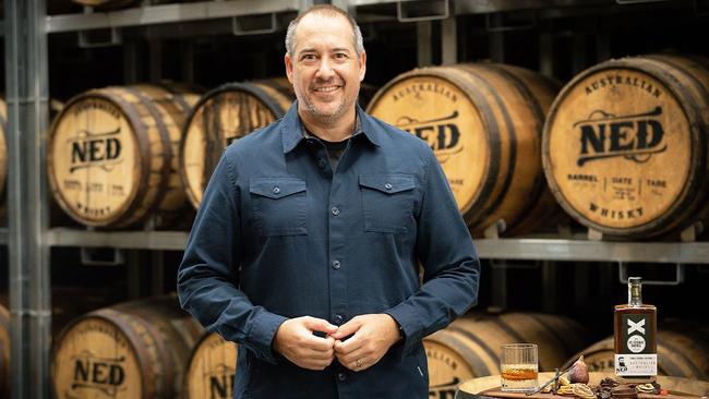 Grainshaker head distiller Sebastian Reaburn creates handmade Australian vodka. Picture: Supplied