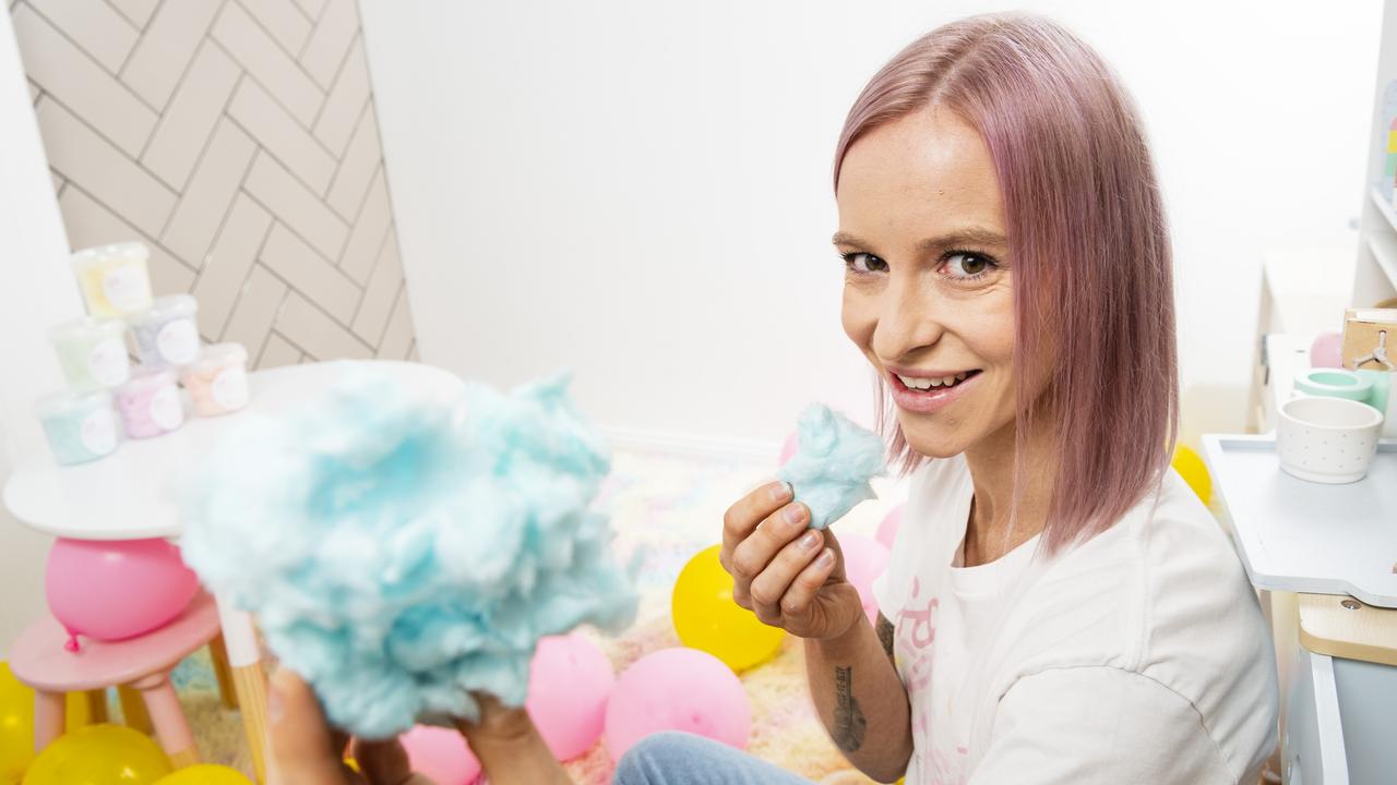 So Flossy Sweet Treats owner Tahlia Scott in her party area of her Highfields lolly shop. Picture: Kevin Farmer