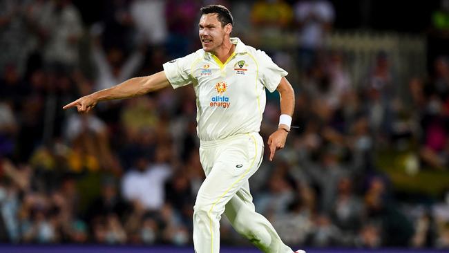 Boland looms as the natural replacement should Aussie skipper Pat Cummins fail to recover from a quad injury in time for the Adelaide Test match. (Photo by William WEST / AFP) /