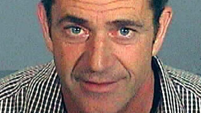 Mel Gibson after his arrest in 2006.