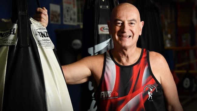 Sunshine Coast Thai Boxing Centre coach Joe Hilton. Picture: Patrick Woods.