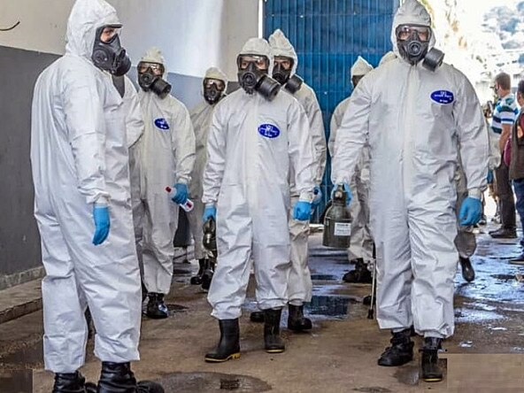 Gericino prison complex being disinfected for COVID. Picture: sindsistema.com.br