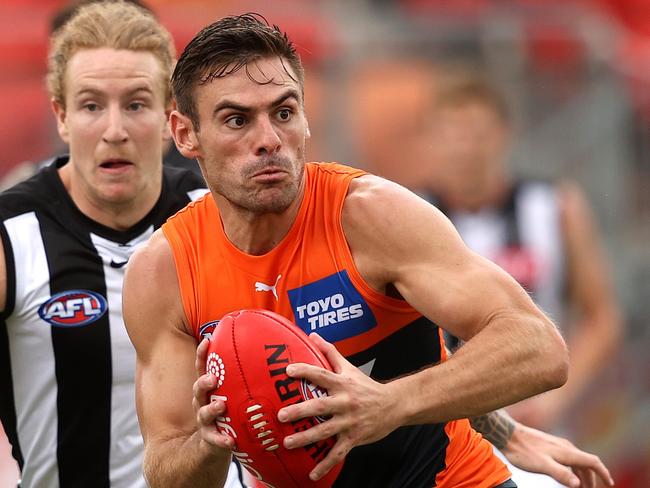 Stephen Coniglio was in great touch against the Magpies. Picture: Phil Hillyard