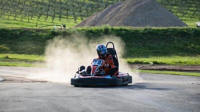 Christian Muller (from Ultimate Karting) trialling Luddenham Raceway Track with his karts.