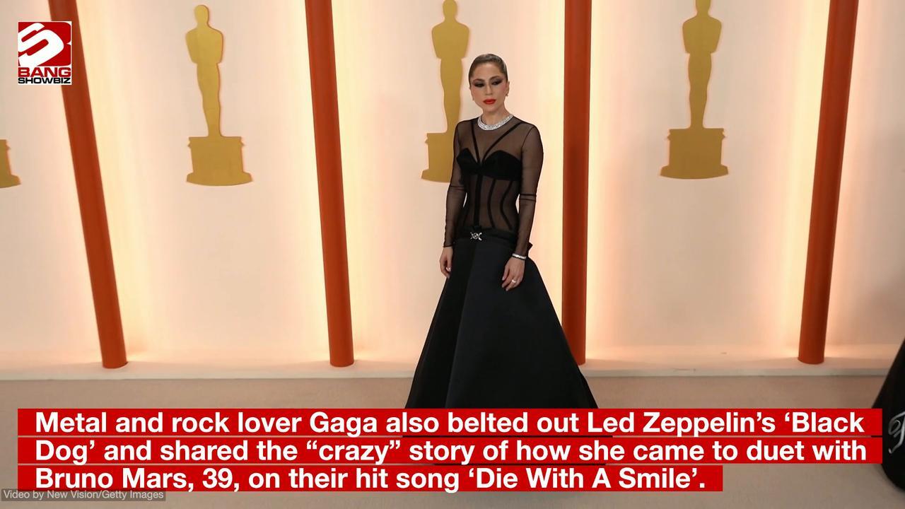 Lady Gaga has recalled being an extra in AC/DC's 'Stiff Upper Lip' music video when she was a teenager