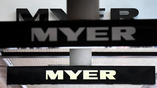 Myer’s full-year net profit for 2022 is forecast to double. Picture: NCA NewsWire/Dan Peled