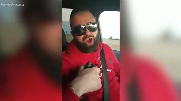 Slain underworld figure Nabil Maghnie in a Carpool Karaoke-like moment. Picture: Facebook