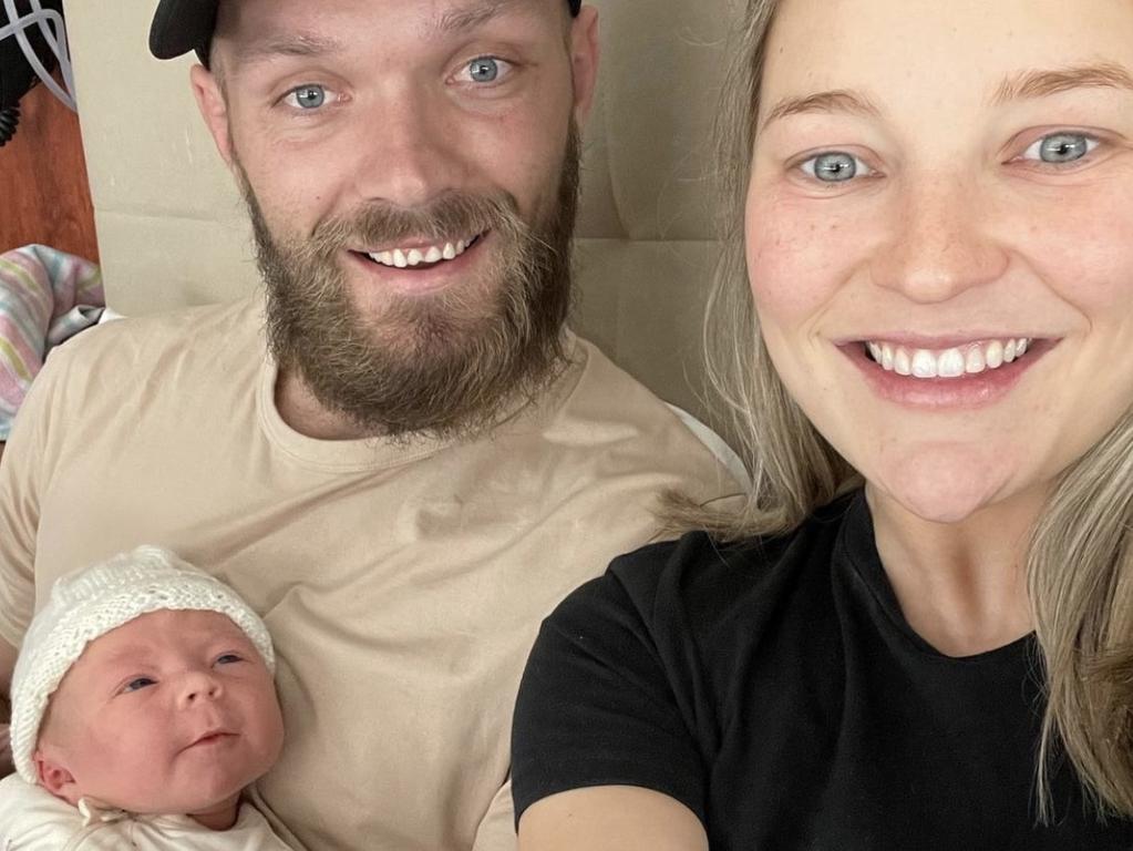 It’s been a huge year for Gawn, whose wife Jess gave birth to the couple’s first child George a month ago. Picture: Instagram
