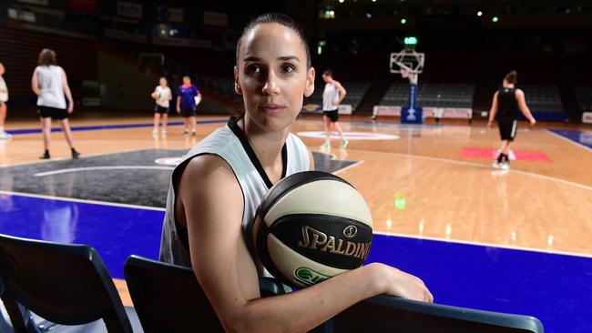 Former Adelaide Lightning captain Laura Hodges is looking forward to returning to the court. Picture Campbell Brodie.