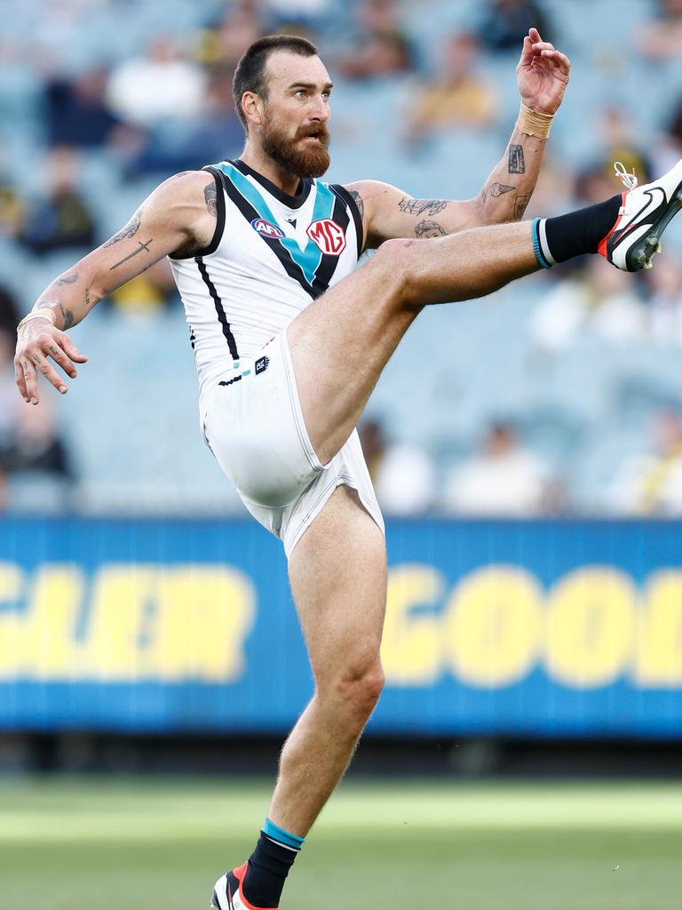 Chad Cornes said the second half against Richmond was a positive when it came to the Power’s goalkicking. Picture: Michael Willson/AFL Photos