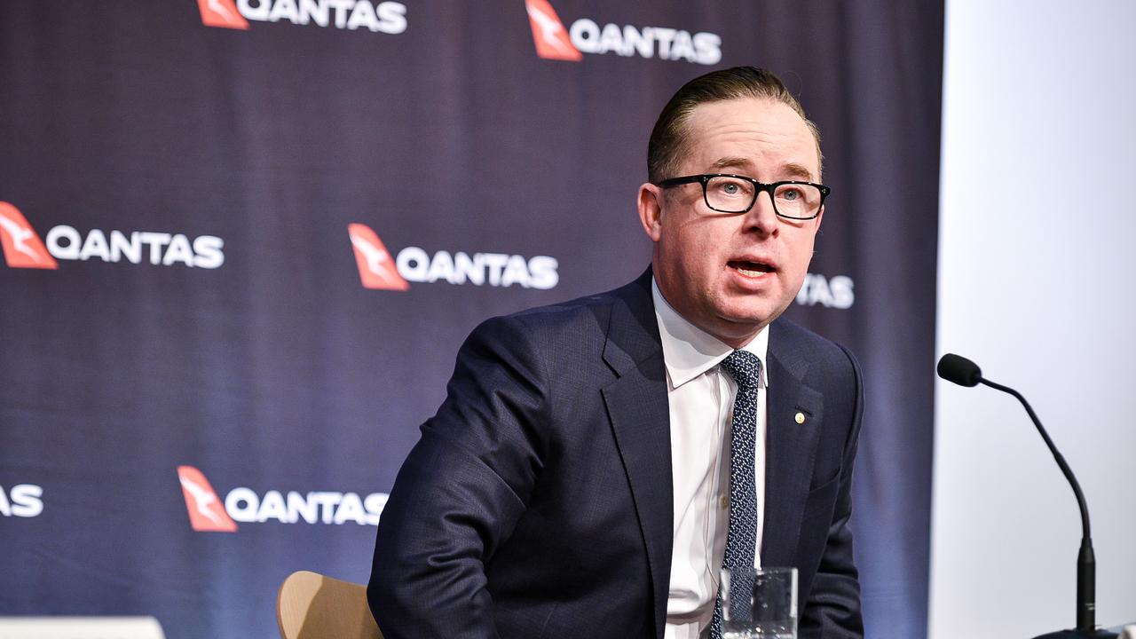 Alan Joyce says passengers will need to be vaccinated to travel on Qantas planes overseas. Picture: Flavio Brancaleone/NCA NewsWire