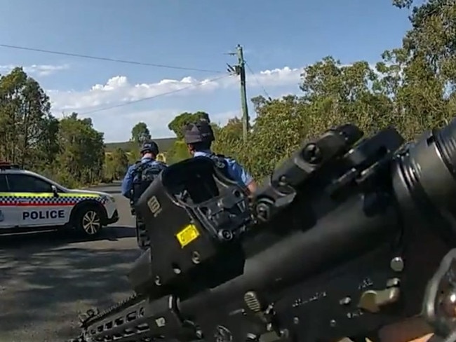 Heavily-armed police found a 35-year-old man near the scene in Wooroloo where a 32-year-old man had been fatally shot in the head. Picture: WA Police