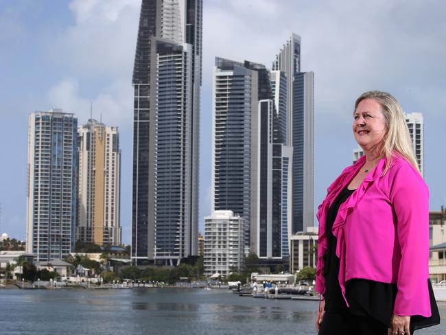 Public relations Guru Karen Phillips  announcing she will run for Division 10 super seat for Gold Coast City Council. Picture Glenn Hampson