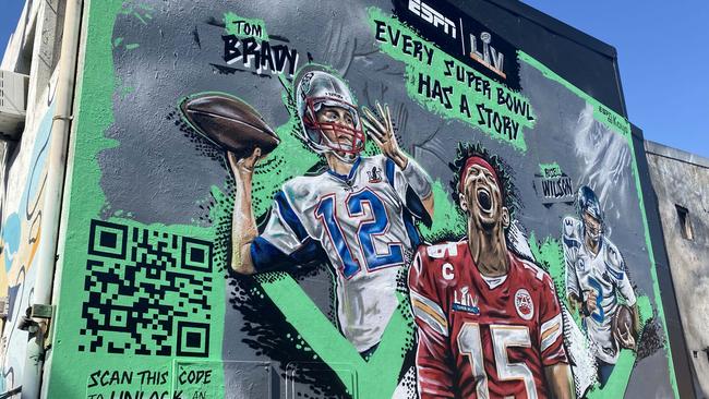 ESPN and Kayo have commissioned a custom street mural in Redfern to celebrate the upcoming Super Bowl LV live on ESPN on Kayo on February 8.