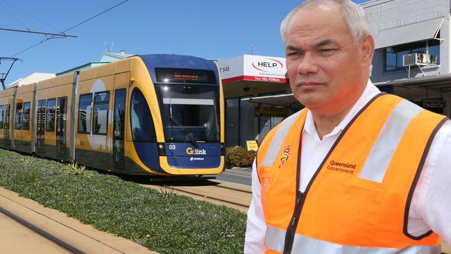 Pictured in Southport using the Gold Coast tram system, Pic Mike Batterham