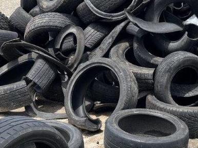 tyres were dumped on the side of Staplyton Jacobs Well Road, Norwell. Picture: City of Gold Coast.