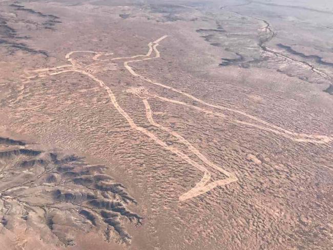 Marree Man as seen on 12 April 2017