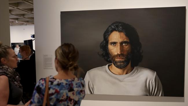 The Archibald Prize 2020 exhibition at the Art Gallery of NSW. Picture: NCA NewsWire / Damian Shaw