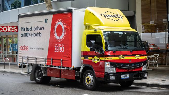 Linfox has rolled out a new electric truck for supermarket giant Coles.