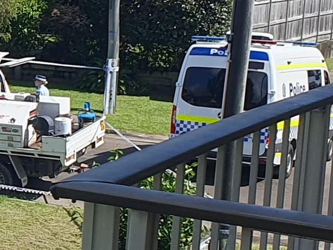 Police swarmed William St, Tweed Heads South in the early hours of Sunday. Picture: Supplied / Facebook.