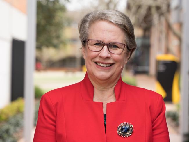 University of Southern Queensland's Vice Chancellor Geraldine Mackenzie at UniSQ as they announce the new Chancellor. Tuesday, August 20, 2024. Picture: Christine Schindler