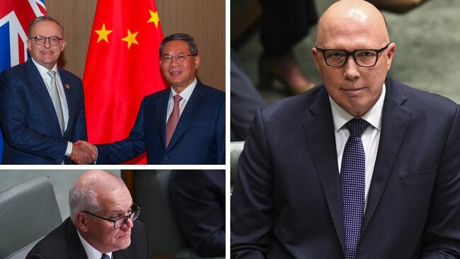 Dutton rebuffs Scomo on PM’s China trip