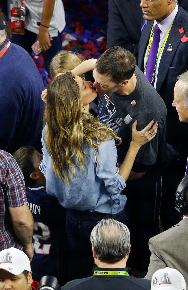 Tom Brady and Gisele Bundchen Celebrate Super Bowl Win