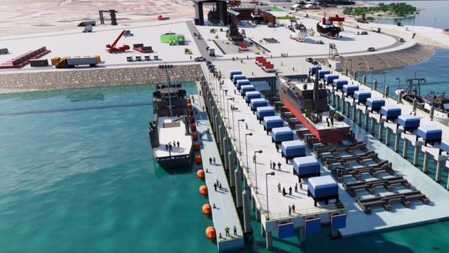 How Darwin’s ship lift project might look.