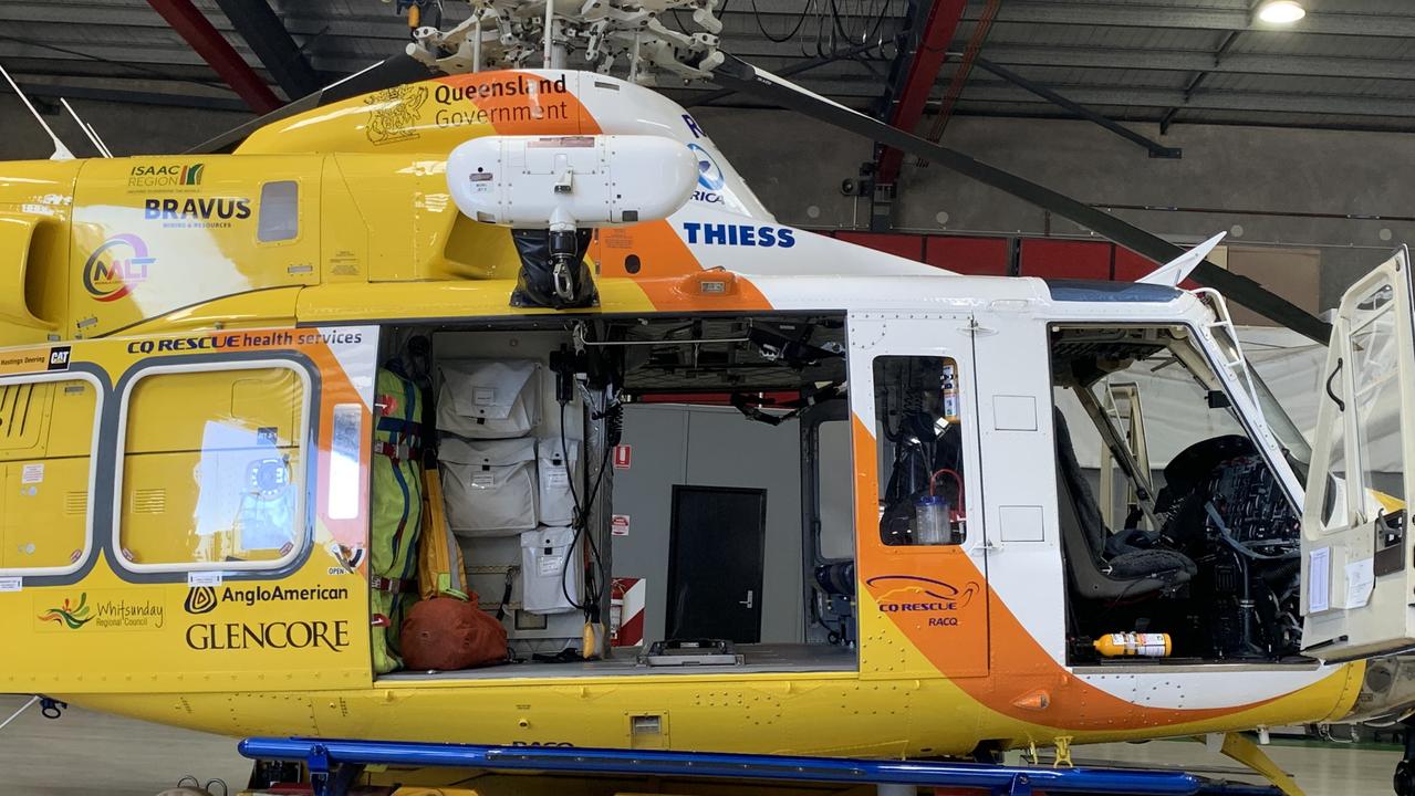 RACQ CQ Rescue uses Bell 412 helicopters. Picture: Duncan Evans