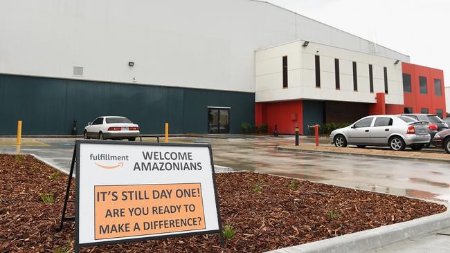 The site for Amazon's first Australian distribution centre in Dandenong. Picture: Getty Images