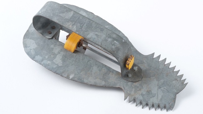 A prototype of the pineapple peeler invented by Ray Ashdown. Picture: Queensland Museum