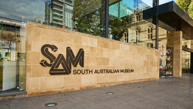 The South Australian Museum front entrance on North Tce. Picture: Matt Loxton