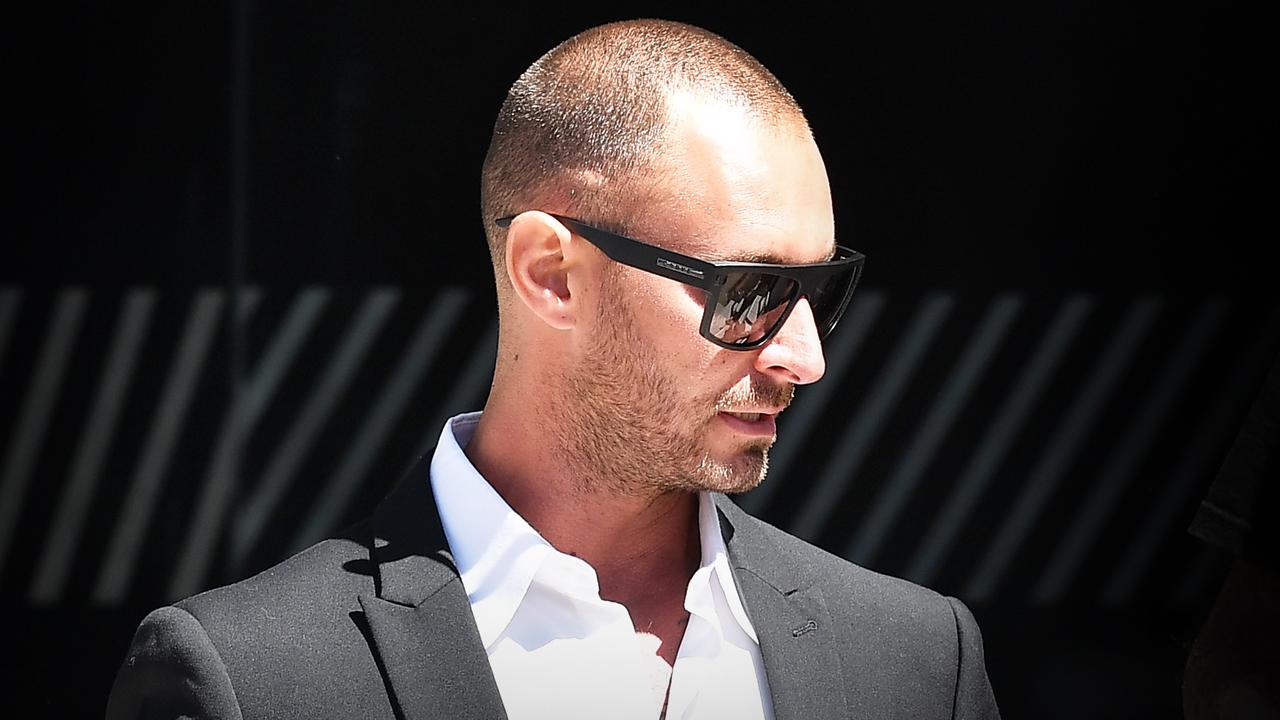 Kerian Iain Crust leaves Maroochydore Court House. Picture: Patrick Woods.