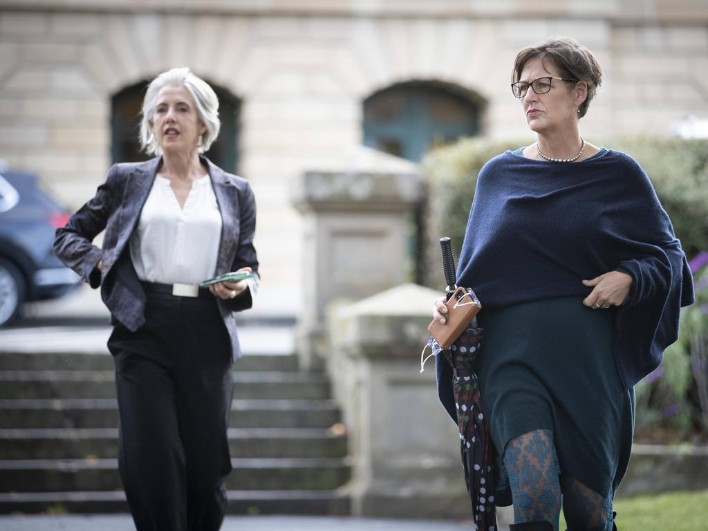 Greens MPs Rosalie Woodruff and Cassy O'Connor. Picture: Chris Kidd