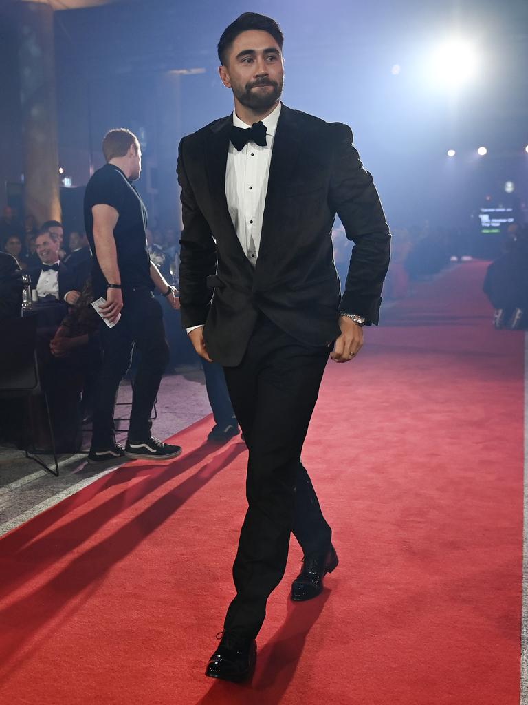 Shaun Johnson arrives at the Dally M Awards ceremony. Picture: NRL Photos