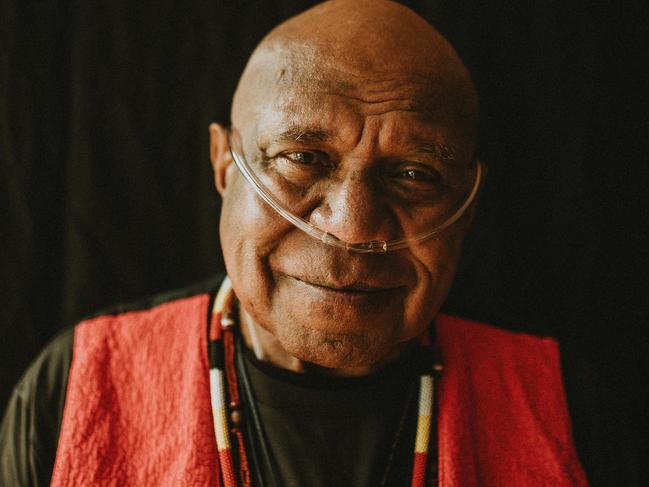 Australian singer-songwriter Archie Roach, pictured at his home in Killarney, southwest Victoria, in early December 2021. A career-spanning anthology album, 'My Songs: 1989-2021', is released on March 11 2022 via Bloodlines. Picture:  Lani Louise