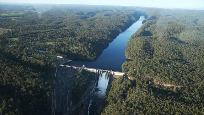 Blue Mountains mayor Mark Greenhill has slammed the government’s plan to raise the Warragamba Dam wall. Picture: John Feder/The Australian.