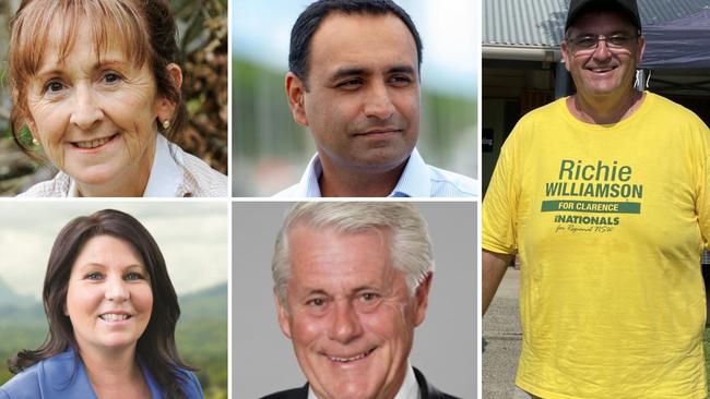 Here are the newly elected North Coast MPs: From the top left, Lismore's Janelle Saffin (Labor), Coffs Harbour's Gurmesh Singh (Nationals), Clarence's Richie Williamson (Nationals), Ballina's Tamara Smith (Greens) and Tweed's Geoff Provest (Nationals).