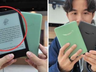 Amazon's latest Kindle (2024 edition) comes in Black or Matcha. Picture: @RayWongTech/TikTok