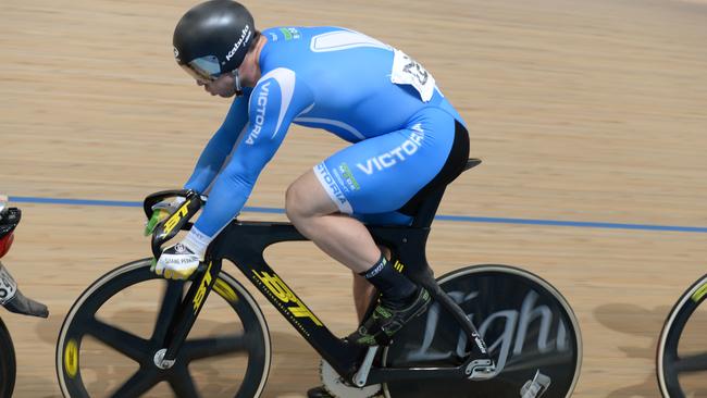 Shane Perkins is riding as fast as he ever has, prompting calls for him to be included in the Australian Olympic team. Picture: Campbell Brodie