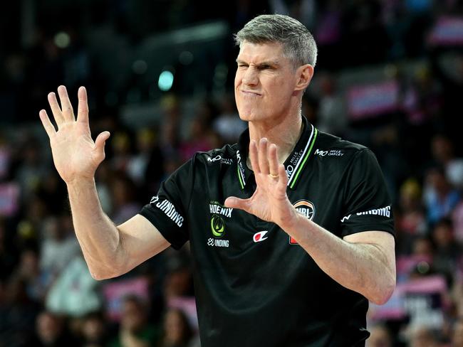 Mike Kelly has endured a winless opening to NBL25. Picture: Getty Images