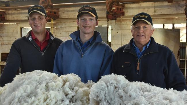 Sales switch: Keith Lord with sons Andrew and Greg.