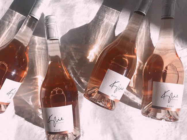 Better the wine you know. Kylie has her own label. Picture: Supplied