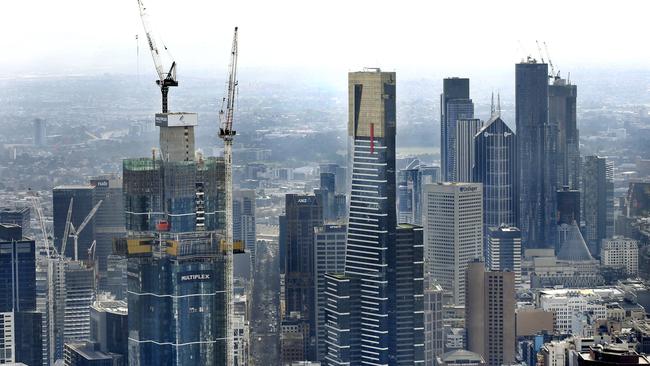 Towers in major capitals like Melbourne can take years to build. Picture: David Caird.